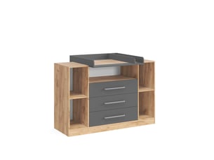 Vicco commode à langer, chêne doréanthracite, 138.3x93cm