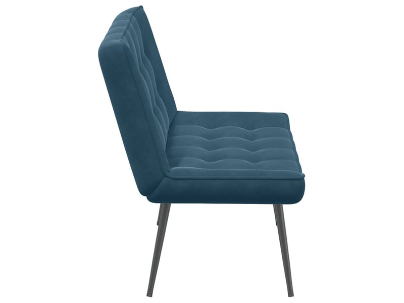  Banc, canapé 2 places bleu 110x74x84 cm velours  - Conforama E