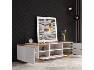 Meuble tv coloris bicolore 180 cm LPOSPI  