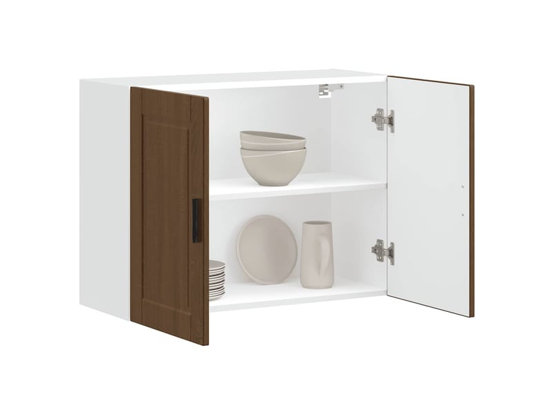  Armoire murale de cuisine porto chêne marron bois d'ingénierie shl4048  - Conforama B
