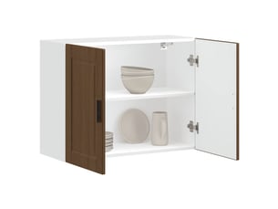 Armoire murale de cuisine porto chêne marron bois d'ingénierie shl4048