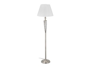 Lampadaire vintage élégant salon chambre 150 x 30 x 30 cm en métal argenté 13_0011047
