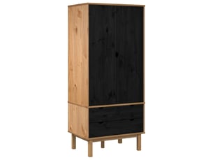 Armoire     <strong></strong> <strong></strong> coloris noir largeur 76.5 cm