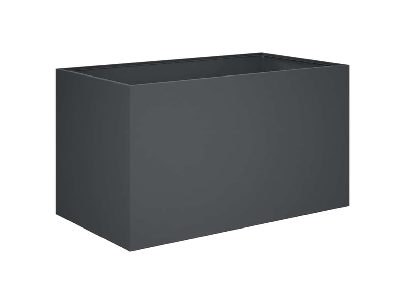  Jardinière - cache-pot de jardin 2 pcs anthracite 100 x 50 x 50 cm  - Conforama C