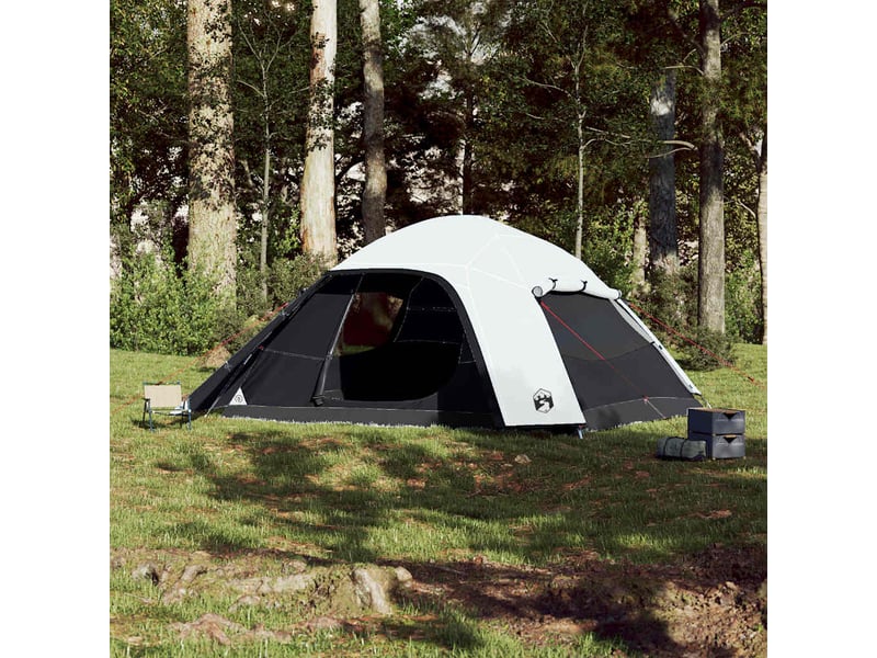 Tente de camping, tente familiale à dôme 6 personnes tissu occultant imperméable shl39597 - Conforama C
