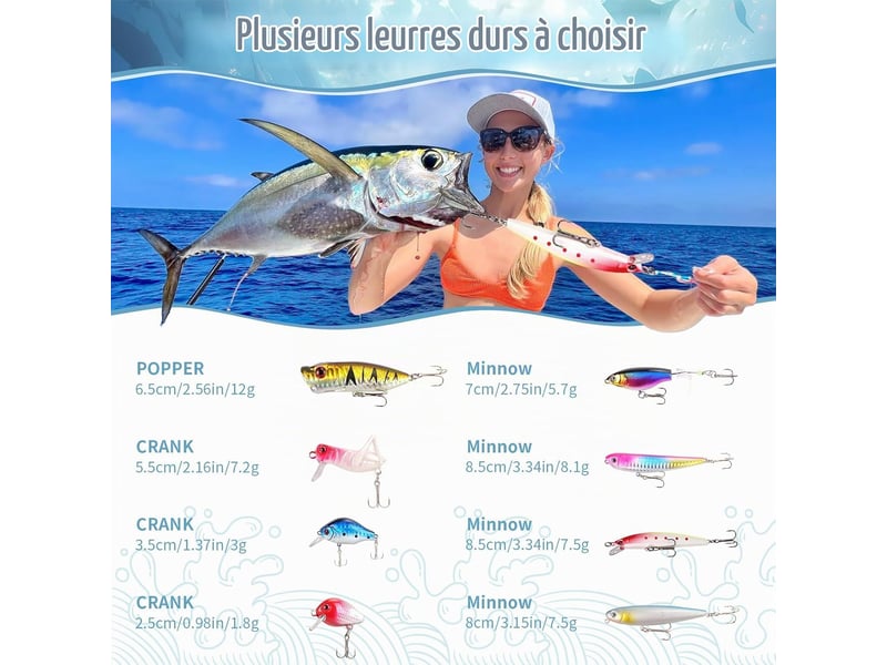  Calendrier de l’avent pêche 2026 pour homme, 24 leurres de pêche, calendrier de noël pour adulte et jeune pêcheur  - Conforama D