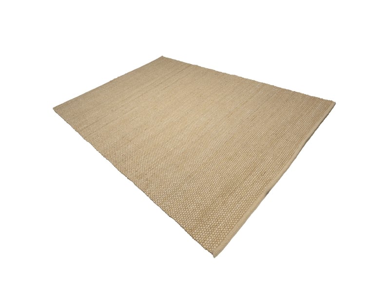  Quentin - tapis rectangulaire 300x400cm en jute et coton couleur beige  - Conforama C