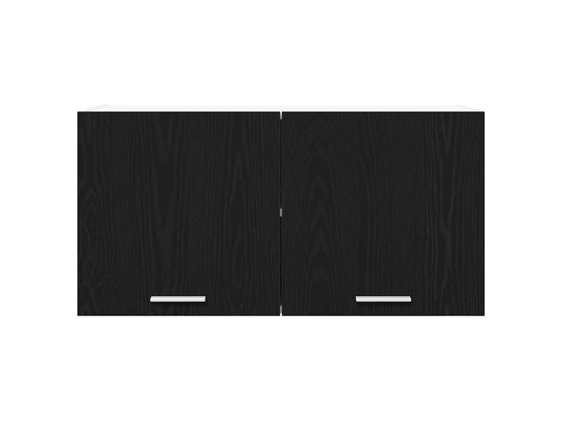  Armoire suspendue moderne rangement espace de stockage 80 x 31 x 40 cm en bois d'ingénierie chêne noir 02_0053226  - Conforama C