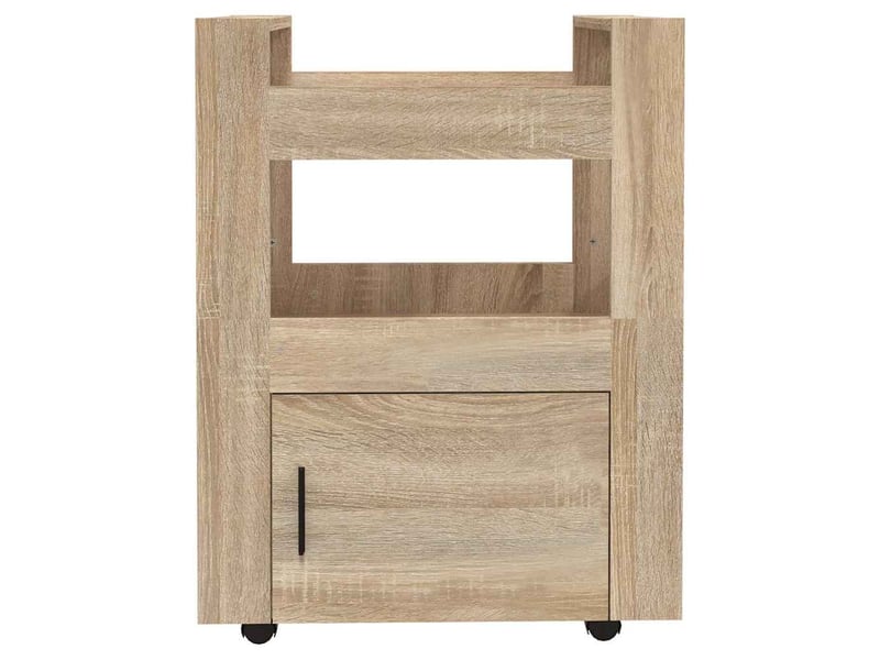  Desserte de cuisine, chariot de rangement chêne sonoma 60x45x80cm bois d'ingénierie shl6893  - Conforama E