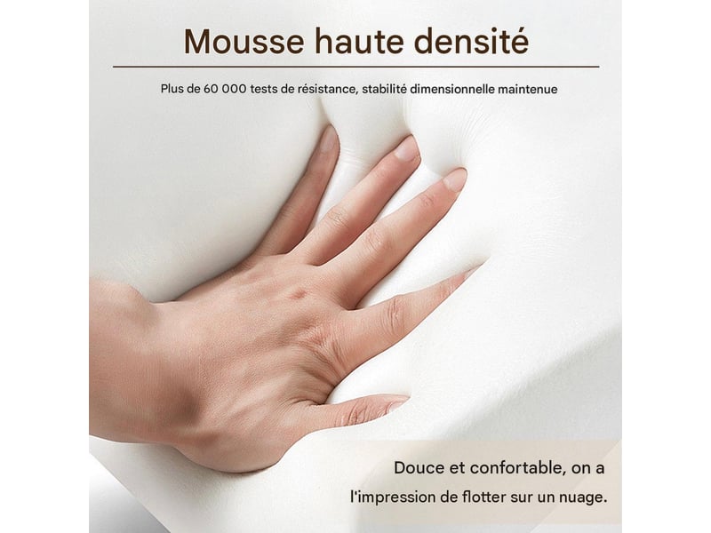  Lot de 4 chaises de salle à manger en velours beige, pieds dorés N634P415448B-4 - Conforama E