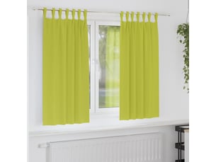 Lot de 2 rideaux occultants, rideaux black-out avec anneaux vert 175 x 140 cm cf44809