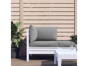 Lot de 3 coussins de palette, coussins de canapé gris tissu oxford cf59677