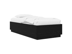 Lit simple 80x200 cm coloris noir