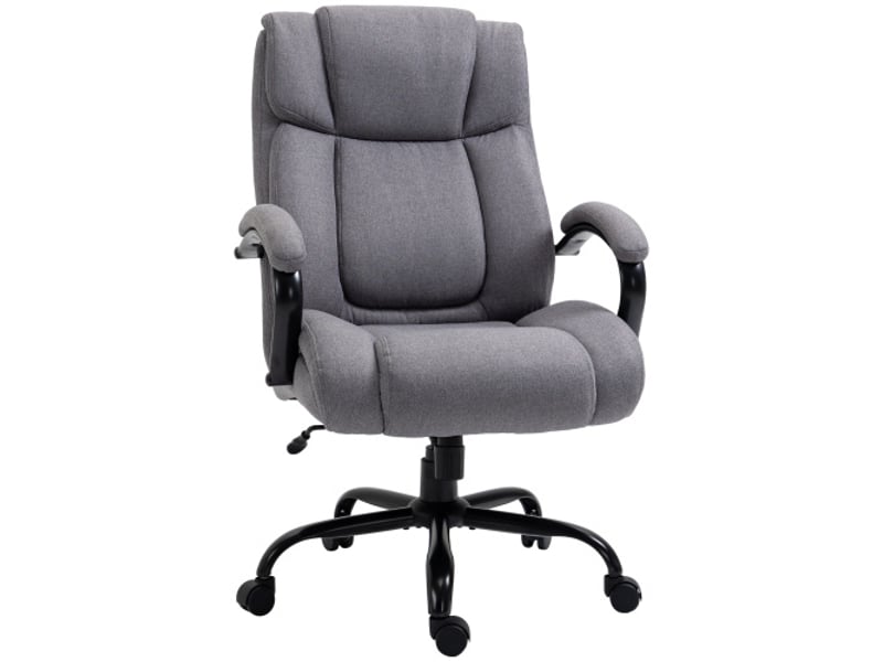  Chaise de bureau ergonomique pivotante, style gaming, rembourrage épais, inclinable, charge 220 kg  - Conforama A