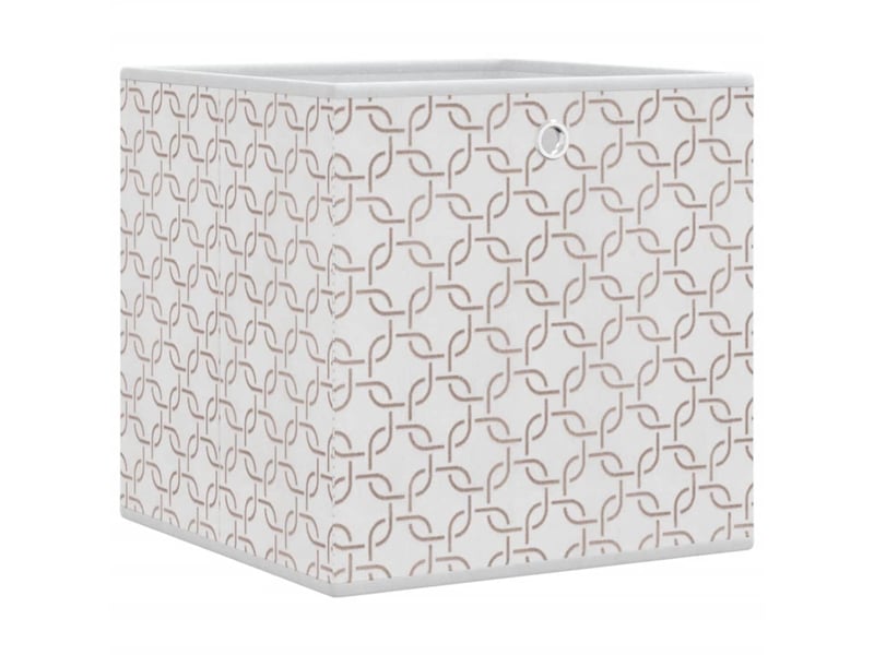 Boîtes de rangement pliables 10 pcs crème tissu intissé - Conforama C
