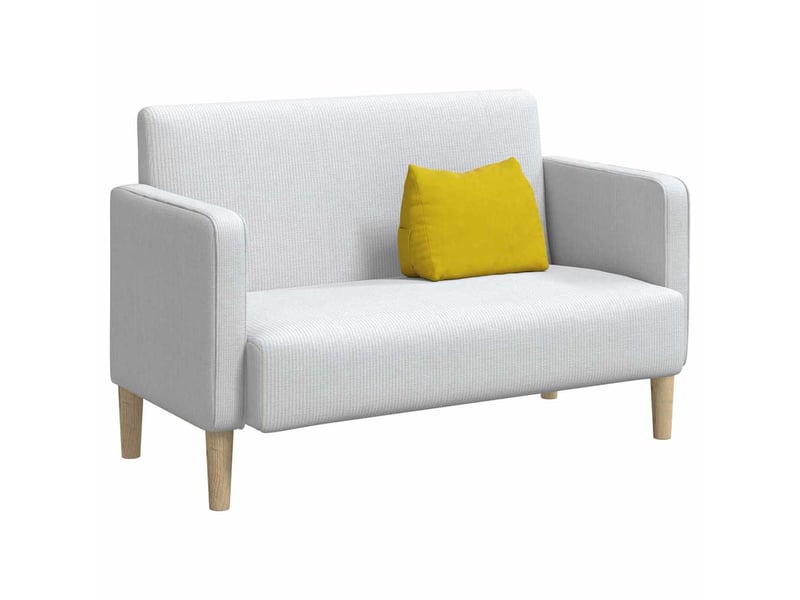 Coussin de dos, coussin de dossier jaune 45 x 20 x 35 cm tissu en velours côtelé cf54759 - Conforama C
