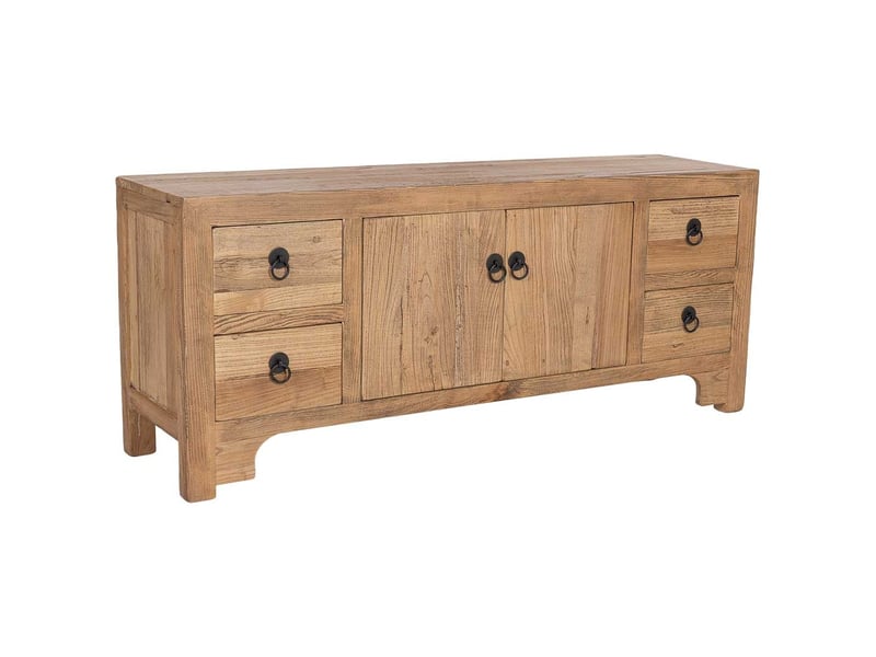 Meuble bas en bois beige 136x36x56 cm h  - Conforama A