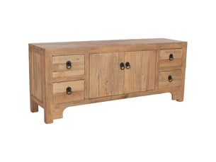 Meuble tv coloris beige 136 cm <strong>WANDERLUST DECO</strong>  <strong></strong>
