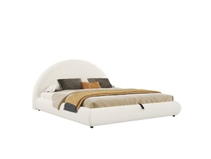 Lit coffre 180x200 cm    coloris blanc