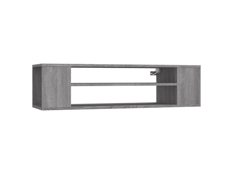  Armoire tv suspendue sonoma gris 100x30x26,5 cm bois ingénierie  - Conforama A