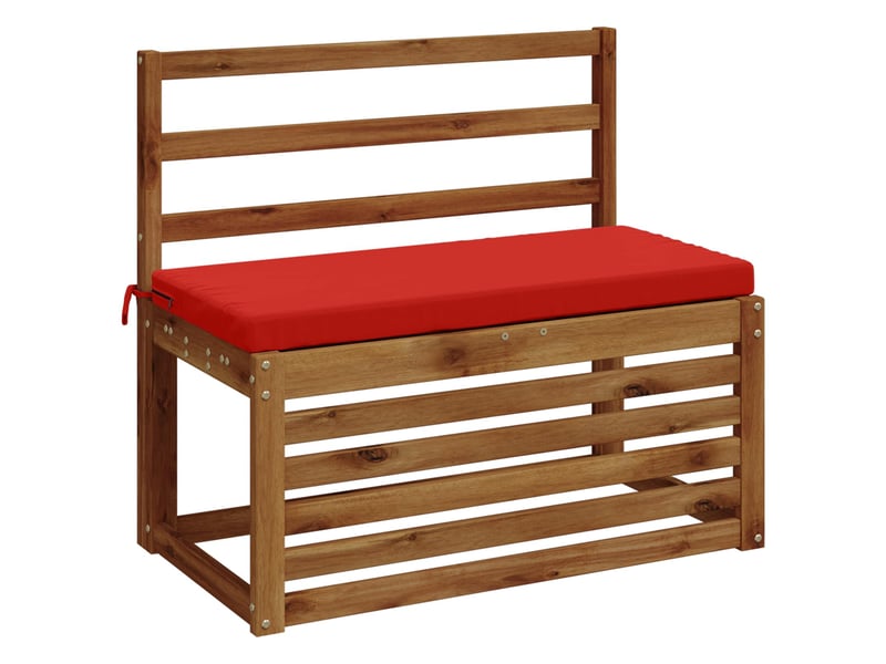 Coussin de banc, coussin d'assise, coussin de canapé soest 100 % polyester rouge 80 x 40 x 5 cm cf53536 - Conforama C
