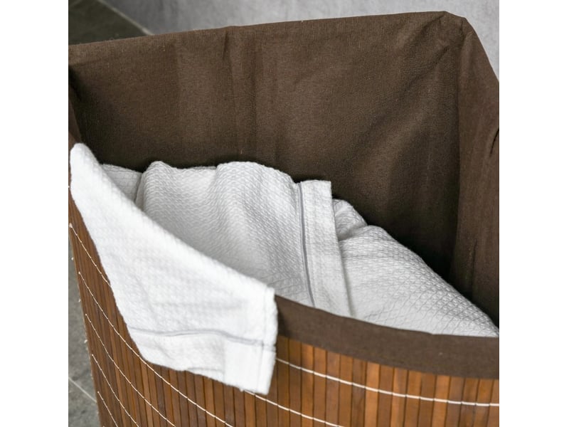  Panière à linge 55 l avec couvercle amovible 38 x 38 x 57 cm evryae  - Conforama B