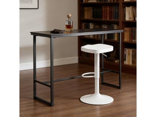 tabouret de bar assise réglable en hauteur <strong>HAUSS SPOLE</strong> - blanc hauteur d'assise 60 cm vendu A l'unité