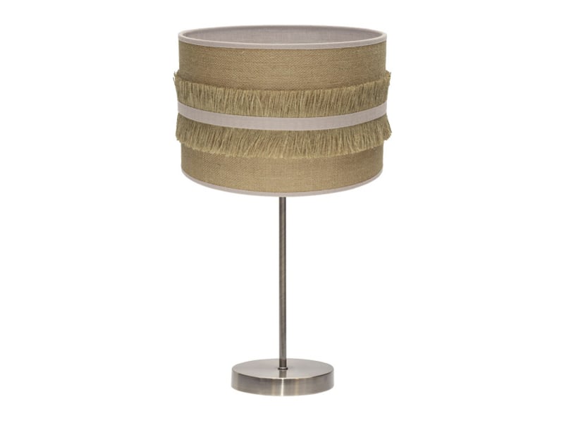  Lampe à poser fabrilamp natalia toile de jutebeige 1 x e27 62 x 30 x 30 cm 188571115 - Conforama A