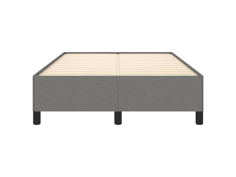  Lit double- lit adulte -  cadre de lit sans matelas gris foncé 120x190 cm tissu  - Conforama D