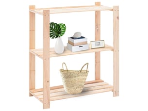 Étagères de rangement à 3 niveaux 3 pcs 80x38x90 cm pin 150 kg