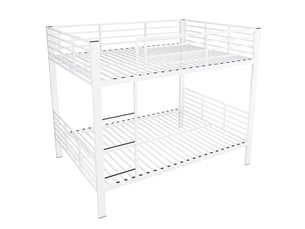 Lit superposé 140x200 cm <strong>OKWISH</strong>  <strong></strong> coloris blanc