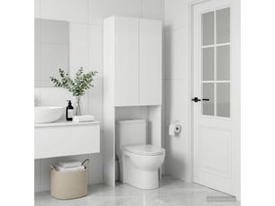 Armoire de toilette arnhem blanc brillant 66x25.5x190 cm