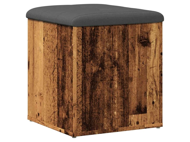  Banc chambre, banc de rangement vieux bois 42x42x45 cm bois d'ingénierie  - Conforama D