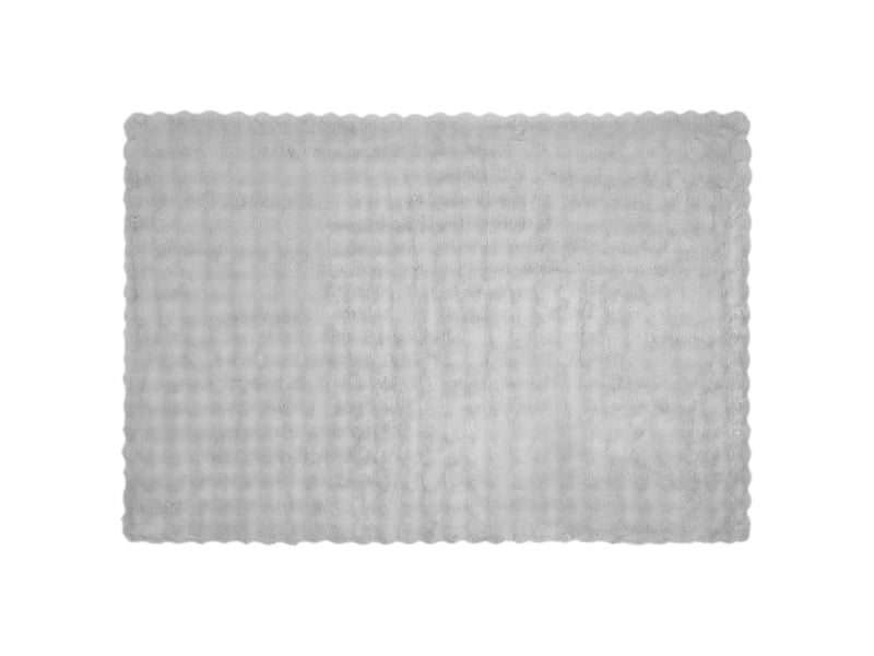 Couverture décorative, couverture antidérapante en fausse de lapin olite gris shl44641 - Conforama E