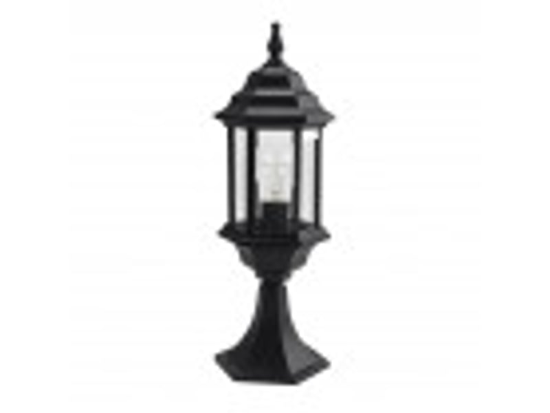  Lanterne de muret extérieur fabrilamp pollux noir, 1 x e27, ip44, 48,5 x 17 x 17 cm 149471009 - Conforama B