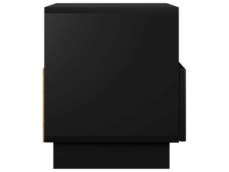  Meuble tv moderne, banc tv 60x34.5x40 cm noir bois d'ingénierie shl59377  - Conforama E