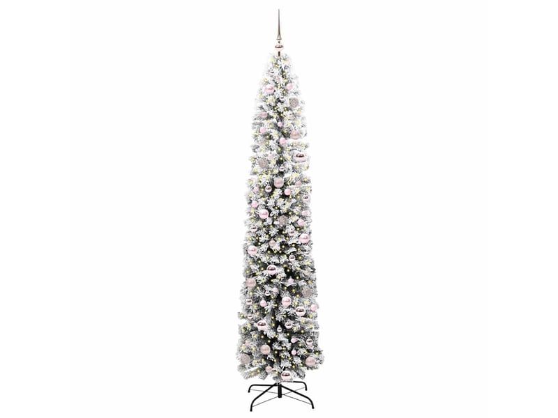  Sapin de noël artificiel, arbre de noël vert 210 cm pvc et acier et plastique shl3547  - Conforama C