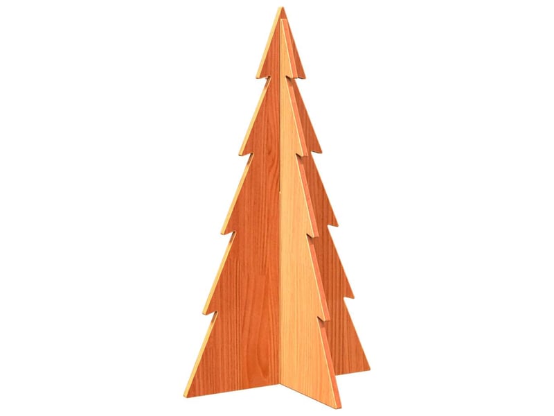  Arbre de noël, sapin de noël en bois pour décoration 80 cm bois de pin massif shl6357  - Conforama E