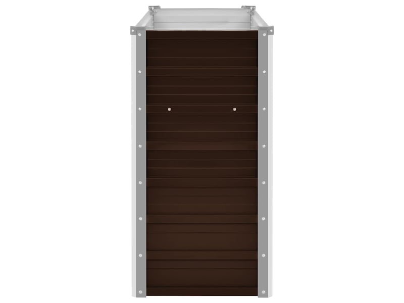  Jardinière - lit surélevé de jardin marron 100x40x77 cm acier galvanisé  - Conforama E
