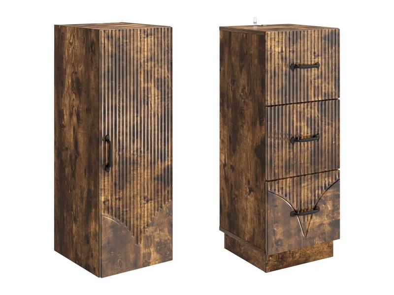 Ensemble de meubles 2 pcs, rangement de salon 33 x 34,5 x 87 cm bois d'ingénierie shl5981 - Conforama D
