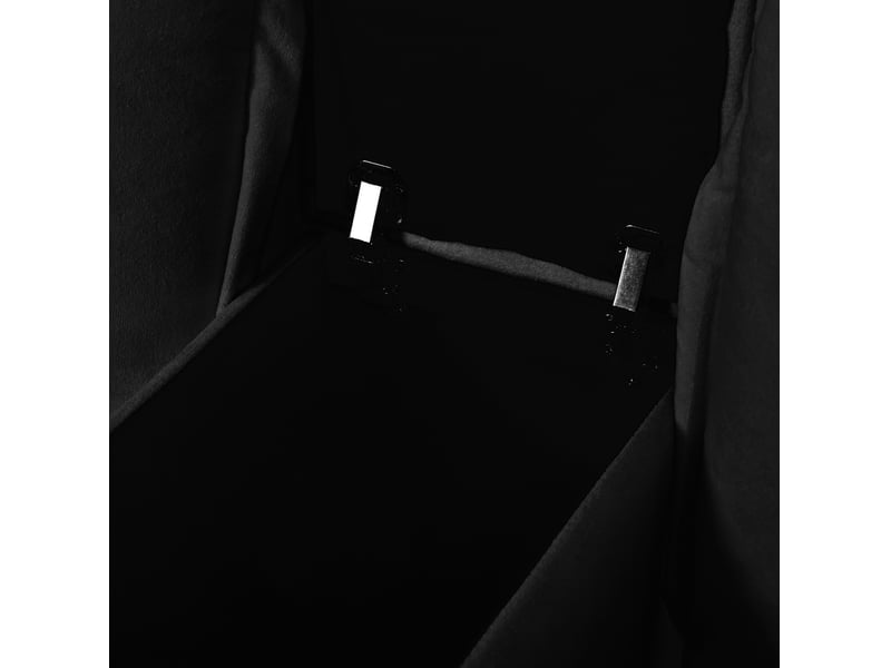  Canapé modulable 2 places 224x82x90 cm, usb, espaces de rangement, porte-gobelets, coussins, chenille, noir  - Conforama E
