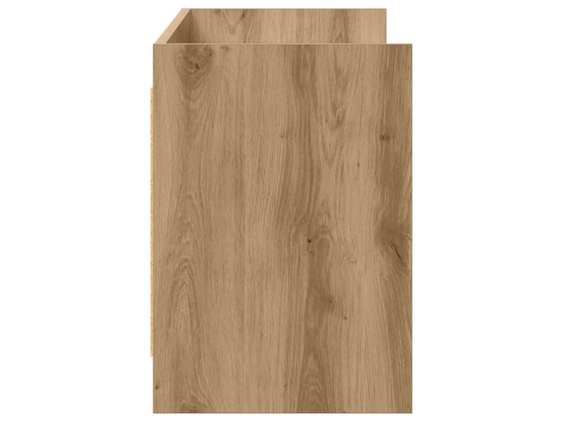  Meuble tv - banc tv - meuble de rangement 135 x 33 x 47 cm chêne artisanal bois d'ingénierie  - Conforama E