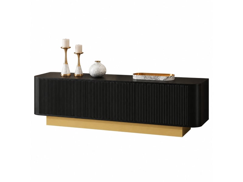  Meuble tv 170 cm 3 portes avec gestion des câbles evryae  - Conforama A