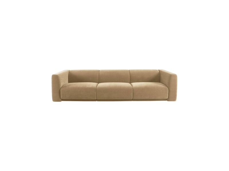  Canapé 4 places tissu taupe clair - kosmo  - Conforama B
