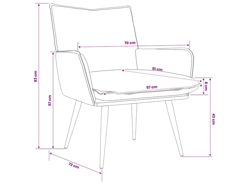  Vidaxl fauteuil vert clair velours  - Conforama C