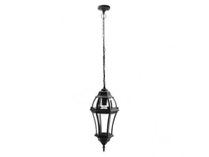 Suspension extérieure fabrilamp becrux e27 ip44 hauteur réglable noir