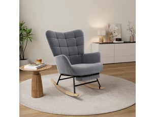 Fauteuil fixe <strong>TCQPZ</strong> Velours gris