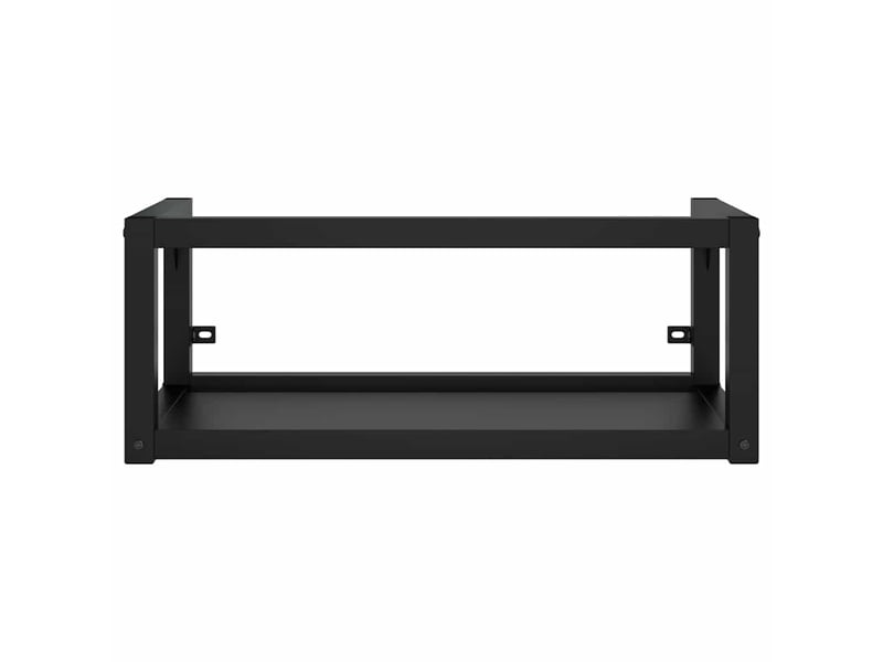  Cadre de lavabo de salle de bain vasque à encastrer noir fer shl5848  - Conforama D