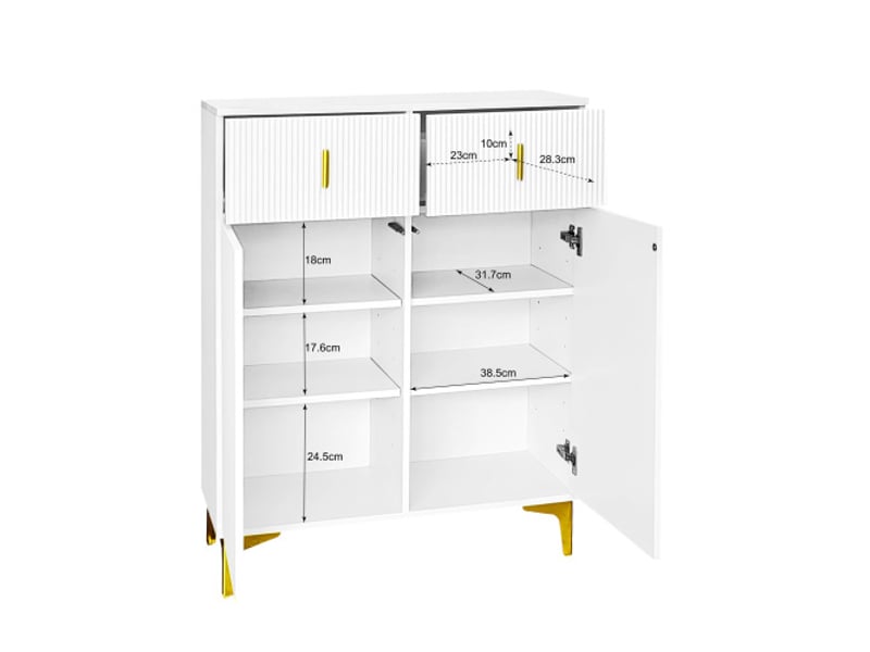  Vestiaire d'entrée avec crochets,meuble à chaussures avec tiroirs,porte-manteaux,étagères réglables et coussins,blanc vestiaire blanc - Conforama R