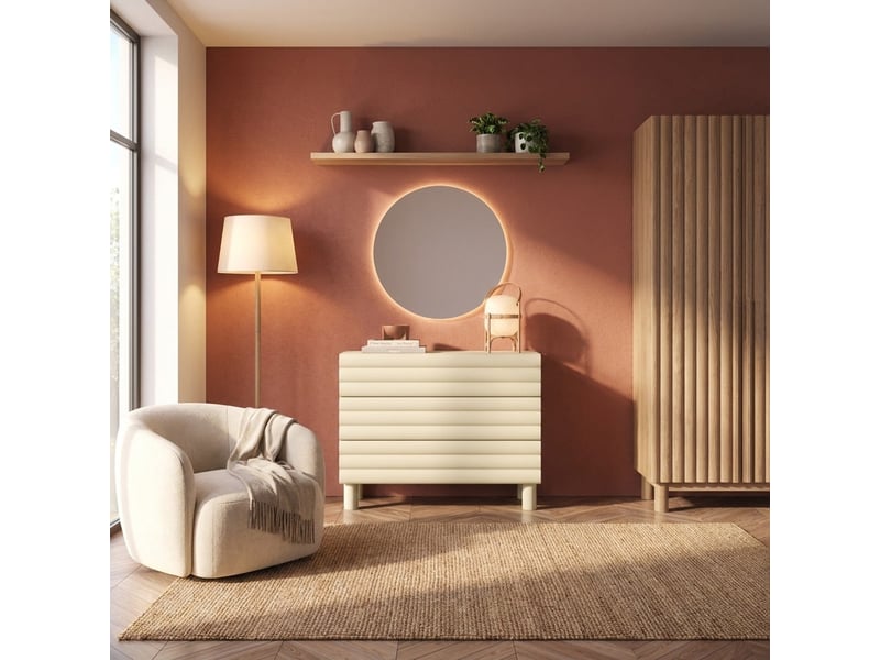  Commode design 3 tiroirs pour chambre à coucher adria  - Conforama B